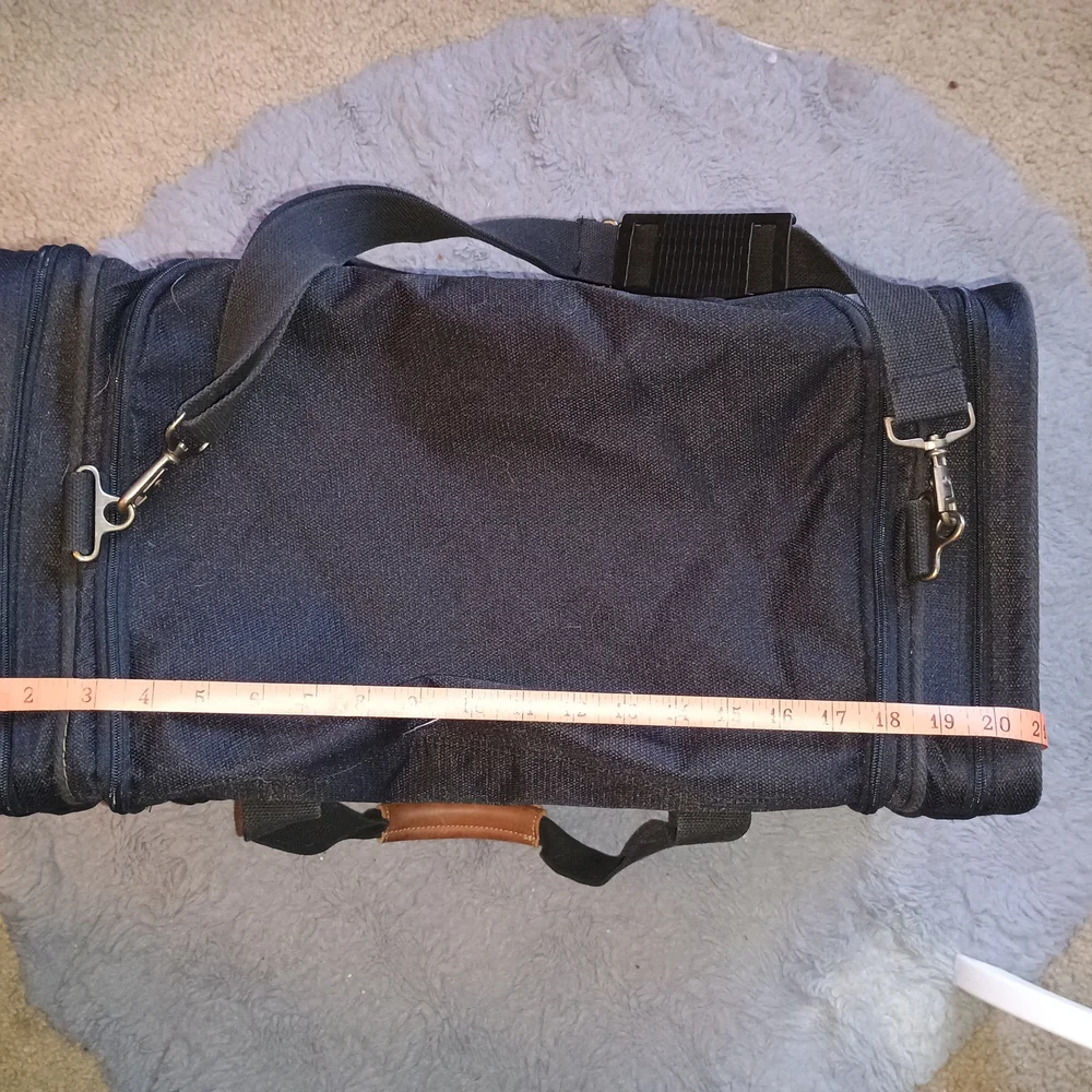 Never Used Cherokee Black and Tan Duffel Bag